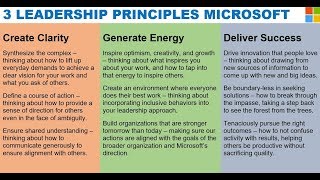 The 3 Leadership Principles at Microsoft via Satya Nadella