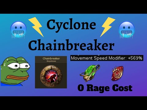 3.14 Chainbreaker Cyclone - Cold Version, 569% Movespeed  (3.15 Expedition Update in description)
