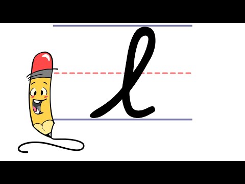 Pencil Pete S Cursive Writing Lowercase L