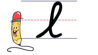 Pencil Pete's Cursive Writing - Lowercase l