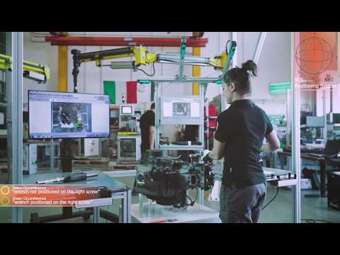 Positioning system - ultrasonic system to detect the tool position