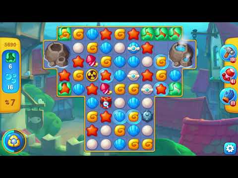 Fishdom 5690 Level - 20 moves - NO BooSTERS