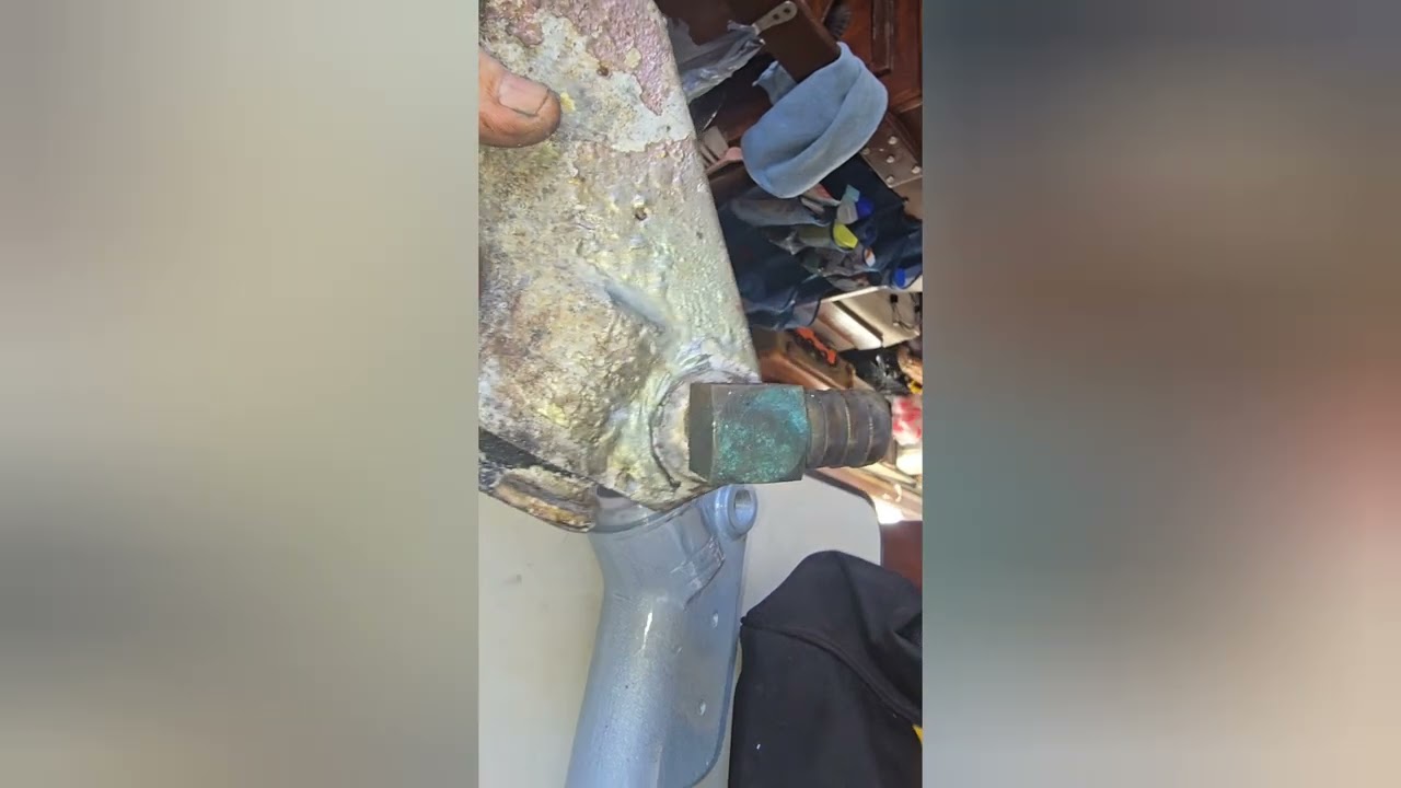 Replaced exhaust mixing elbow Universal Diesel M-25 on our C&C 39 Sailboat