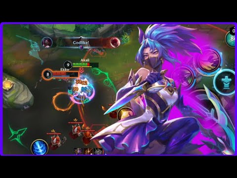 Dominating In GrandMaster : 15-0  | Akali Vs Ekko Mid Gameplay | Best Akali Build | lol wildrift