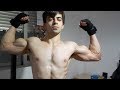 Chest Workout and Flexing Biceps