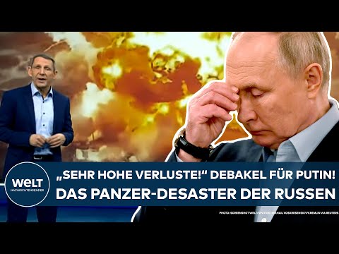 UKRAINE-KRIEG: Debakel für Wladimir Putin! "Sehr hohe Verluste!" Das Panzer-Desaster der Russen