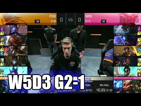 Echo Fox vs NRG eSports | Game 1 S6 NA LCS Summer 2016 Week 5 Day 3 | FOX vs NRG G1 W5D3 1080p
