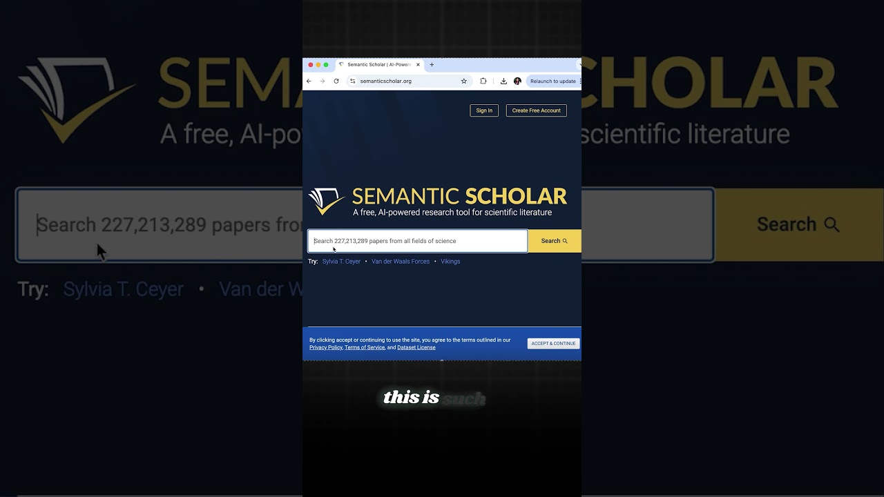Find Academic Papers Fast with Semantic Scholar | Free AI Tool for Researchers #academicproductivity