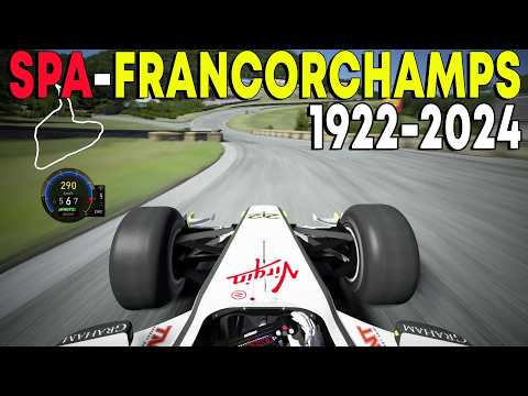 Evolution of F1 Spa - Francorchamps 1922 - 2024