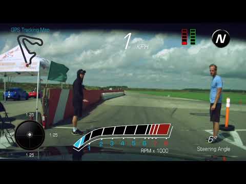Excited Passenger Holds on in Cadillac ATS V on Race Track!!!
