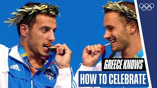 🔥Last Minute Gold 🇬🇷 Greece knows how to celebrate an Olympic medal! 🎉