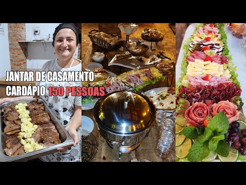 JANTAR PARA 150 PESSOAS - RECEITAS DA ROSA