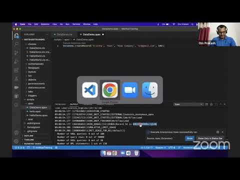 T-2. DML and Exception handling in Apex for Freshers | Apex Basic | Salesforce Session by Om Prakash