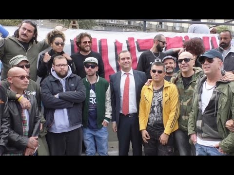 Napoli - 1 Maggio, concerto dei "Terroni Uniti" contro il razzismo (27.04.17)