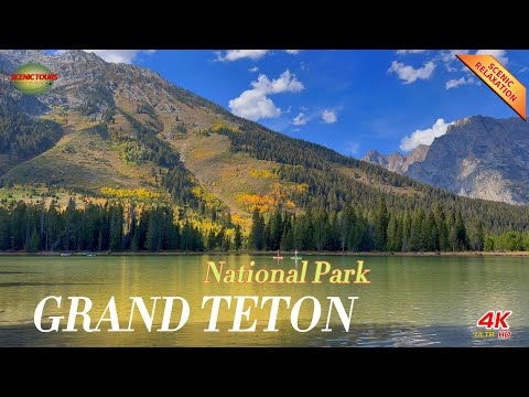 Grand Teton National Park 4K - Scenic Relaxation Film With Calming Music | Relaxing Video.