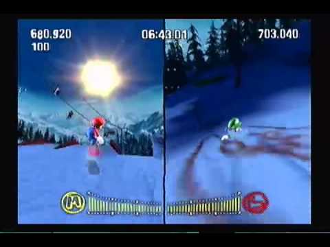 SSX on Tour - Mario Bros. Game-play