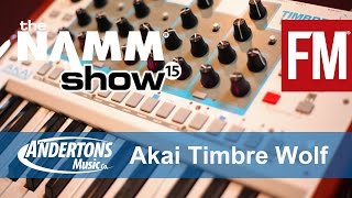 Video thumbnail for NAMM 2015 - Akai Timbre Wolf Polyphonic Analogue Synth by MusicRadar Tech