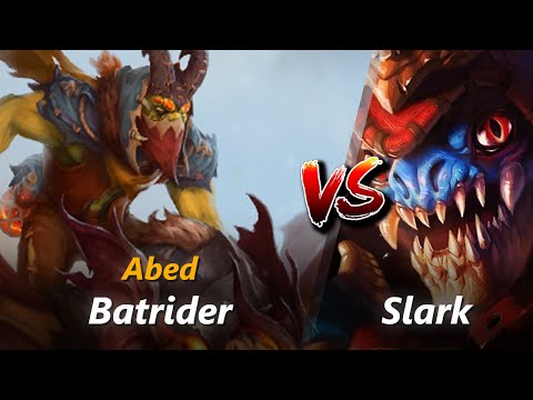 How to Batrider mid vs Slark (feat. Abed) | First 10 minutes