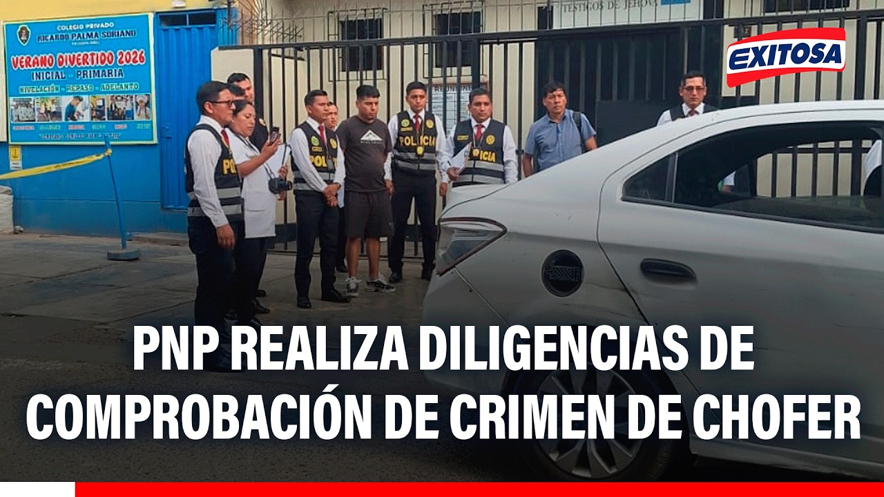 🔴🔵 PNP realiza diligencias de comprobación de crimen de chofer de transportes 'Pesqueros'