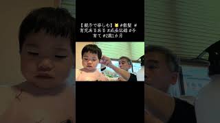 【 親子で楽しむ】🐱 #散髪  #育児あるある #成長記録 #子育て #2歳1カ月