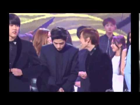 Naughty INFINITE DongWoo & AiLee trying to scare L