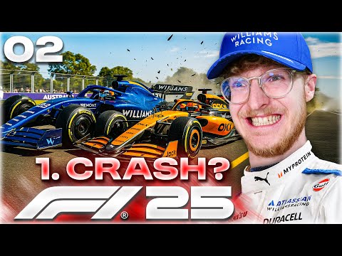 Der 1. CRASH beim SEASON START in Australien - Williams Karriere Folge 2 | CutterLukas