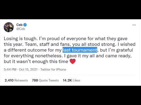 Ceb's LAST Tournament is TI10? Ceb with Class Act on Twitter!