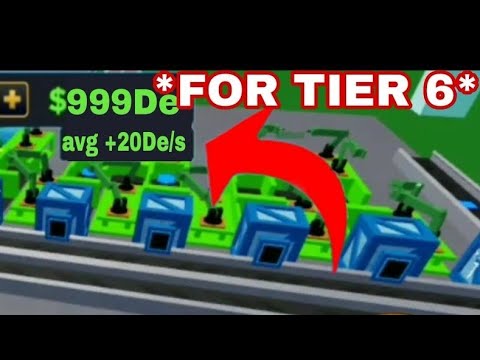 How to make Tier 6 Most efficient farm | Easy to buy tier 7 | Factory Simulator Roblox (TUTORIAL)