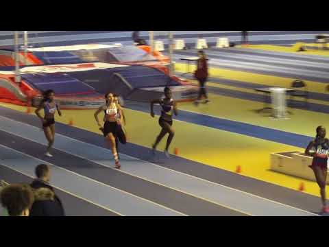 Thiphaine et Floriane assurent - 400 m CAF - Championnat départemental CJES, Eaubonne, 26 Nov 2017