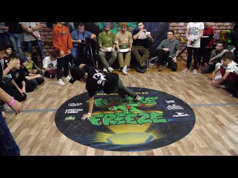 bgirl Masha vs bboy Puzzle vs Asus vs D key - брейкданс чемпионат TurtleFreeze Battle