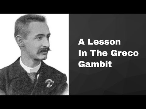 A lesson in the Greco Gambit | Schlechter's magic| Schlechter vs Walter Berlin 1896