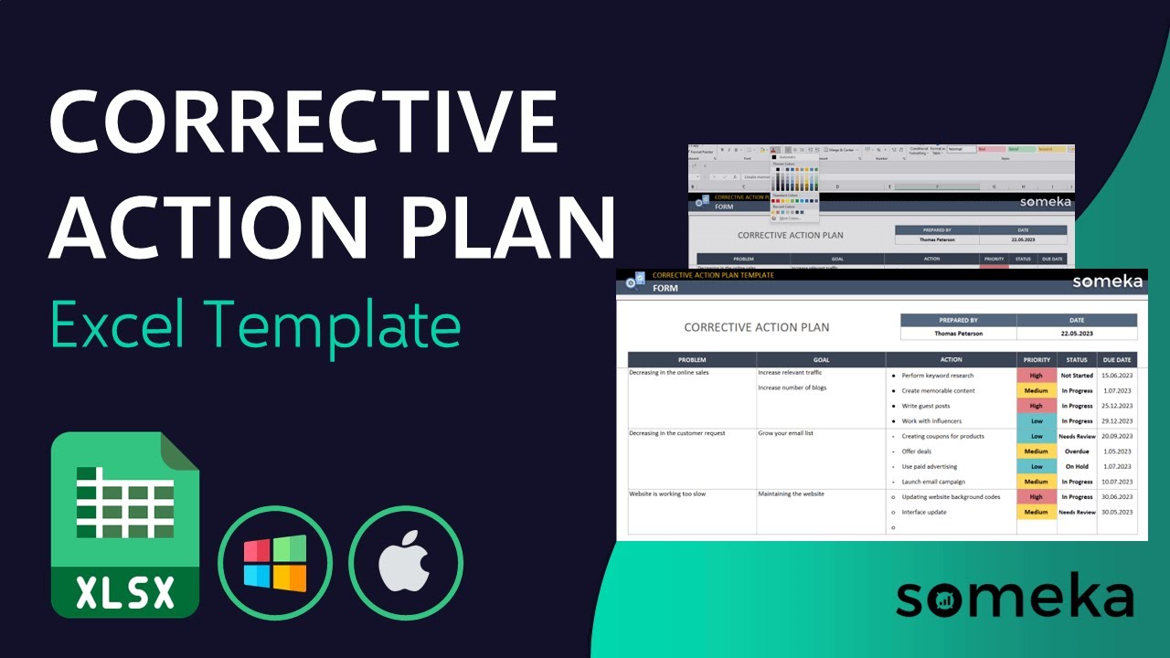 Corrective Action Plan | Excel Template