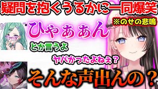 一ノ瀬うるはの悲鳴が可愛いことに疑問を抱くうるかに爆笑するひなーの【ぶいすぽっ！切り抜き】