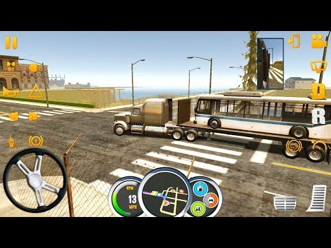 Truck Simulator USA #14 - Express Bus Delivery - Android Gameplay FHD