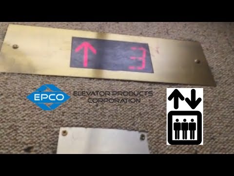 Creepy EPCO elevator at Pasadena Public Library in Pasadena, CA