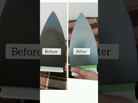 How to Clean a Burnt iron in 30 Sec #ytshorts #youtubeshorts #short