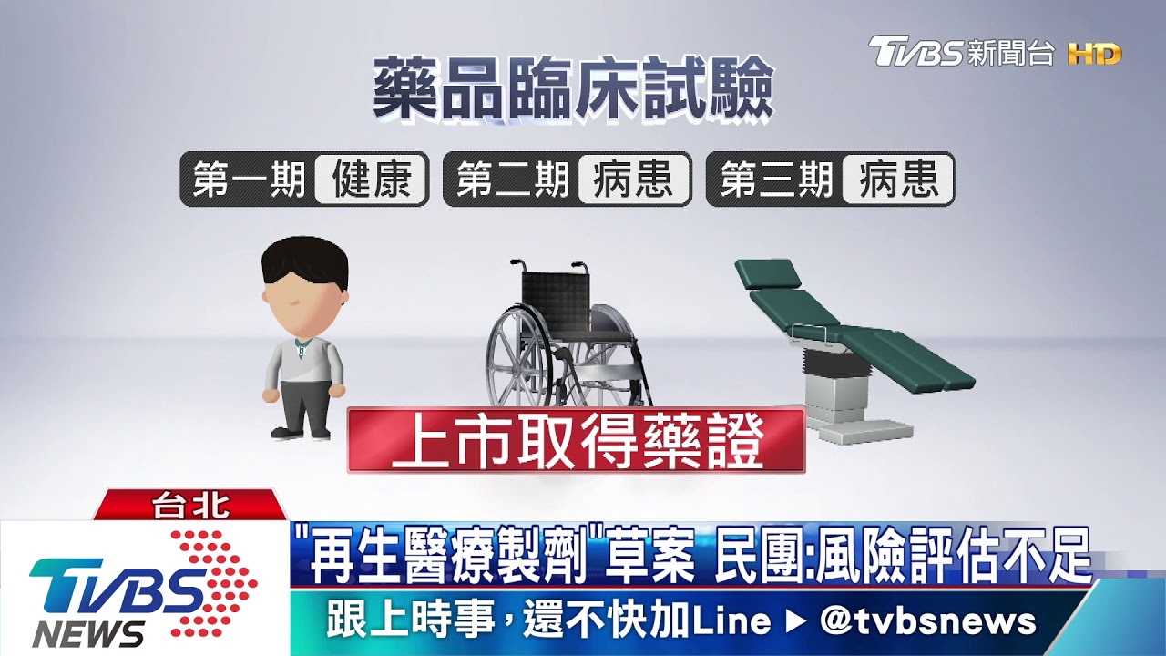 再生醫療製劑草案 民團質疑缺乏受試者權益保障