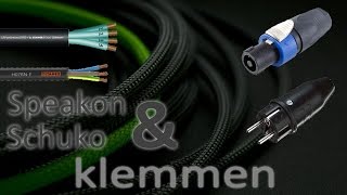 WORKSHOP Schuko Speakon Kabel klemmen (HD)