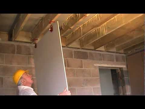How to fit plasterboard to ceilings.the easy way to hang and...