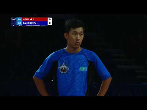 Round 1 Men's GP No-Gi - 50 kg: A. AGUILAR (PHI) v. N. BAKHIBAYEV (KAZ)