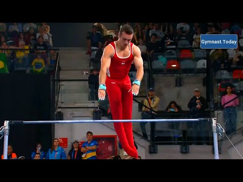 Top 3 in Men's High Bar Final - 2023 Santiago Panam Games - Artistic Gymnastics