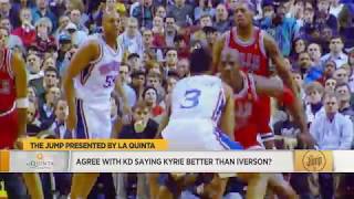 Tracy McGrady disagreed that Kyrie Irving Is Better Than Allen Iverson (2017)