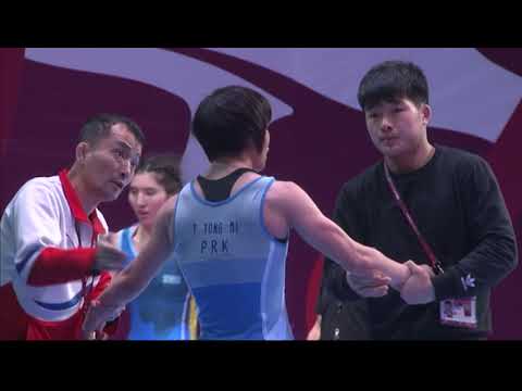 1/2 WW - 53 kg: Y. MIYAHARA (JPN) v. Y. PAK (PRK)