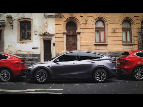 2025 Tesla Model Y Autopark vs Europe’s Tightest Parking