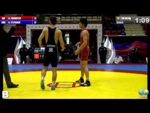 GGP2013 / Rasul CHUNAYEV (AZE) - STEFANEK Davor (SRB) - GR 66 kg 1/16 final match