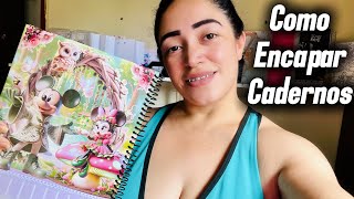 Routine in personalized stationery (how to cover a notebook)