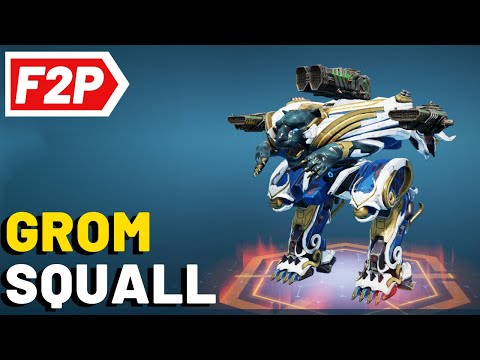 Luchador with Grom and Squall - War Robots Gameplay (No Commentary) WR F2P