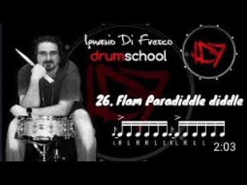 Ignazio Di Fresco Drum lesson: Flam Paradiddle-Diddle polyrhythmic development