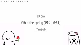 10cm - What the Spring (봄이 좋냐) MMSUB