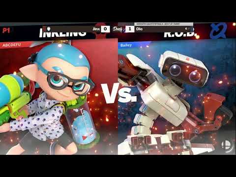 DDD 27 SSBU Winners Quarters - Jinx (Wii Fit Trainer / Inkling) vs Dio (ROB)